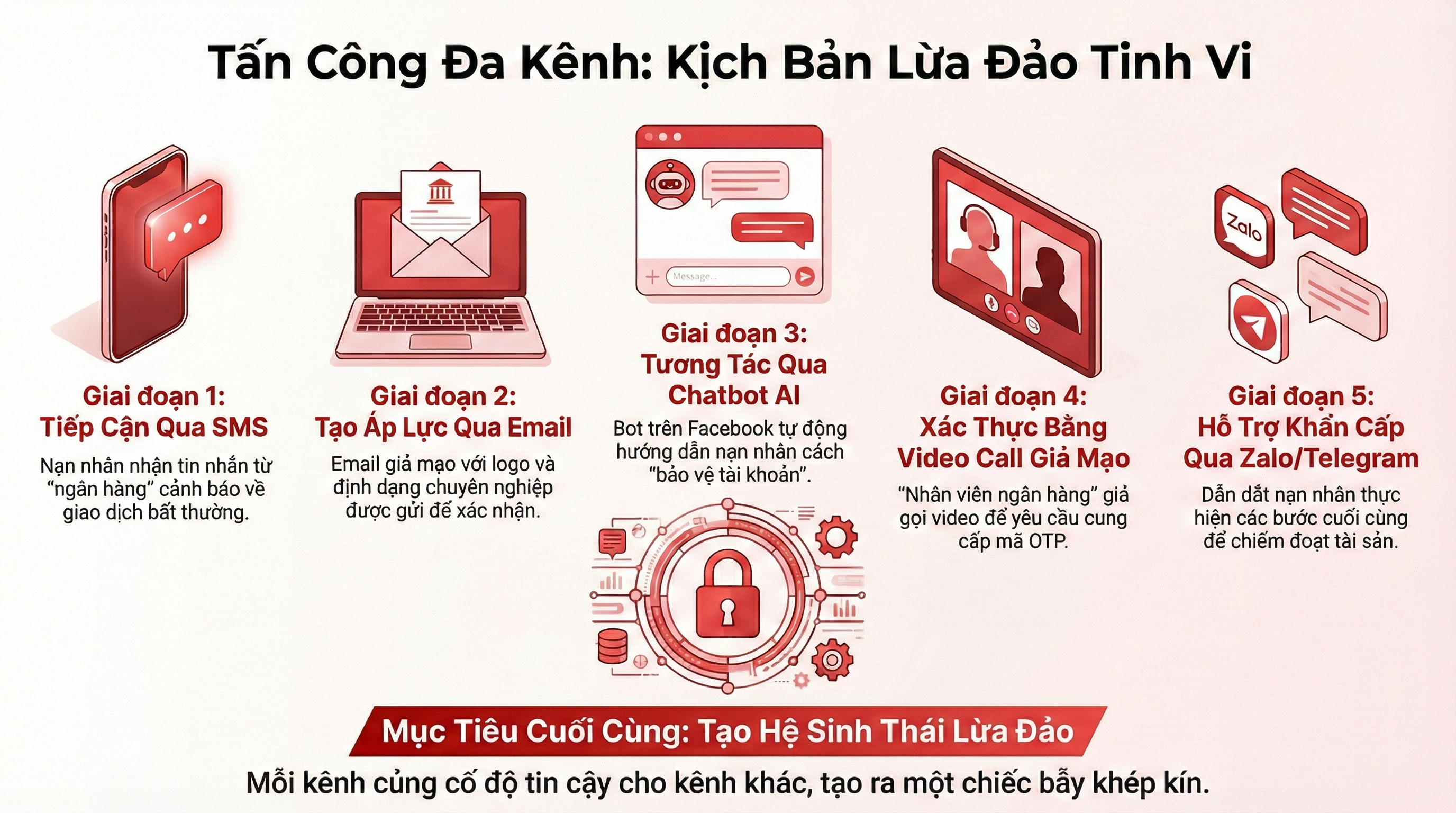 Quy trình lừa đảo đa kênh