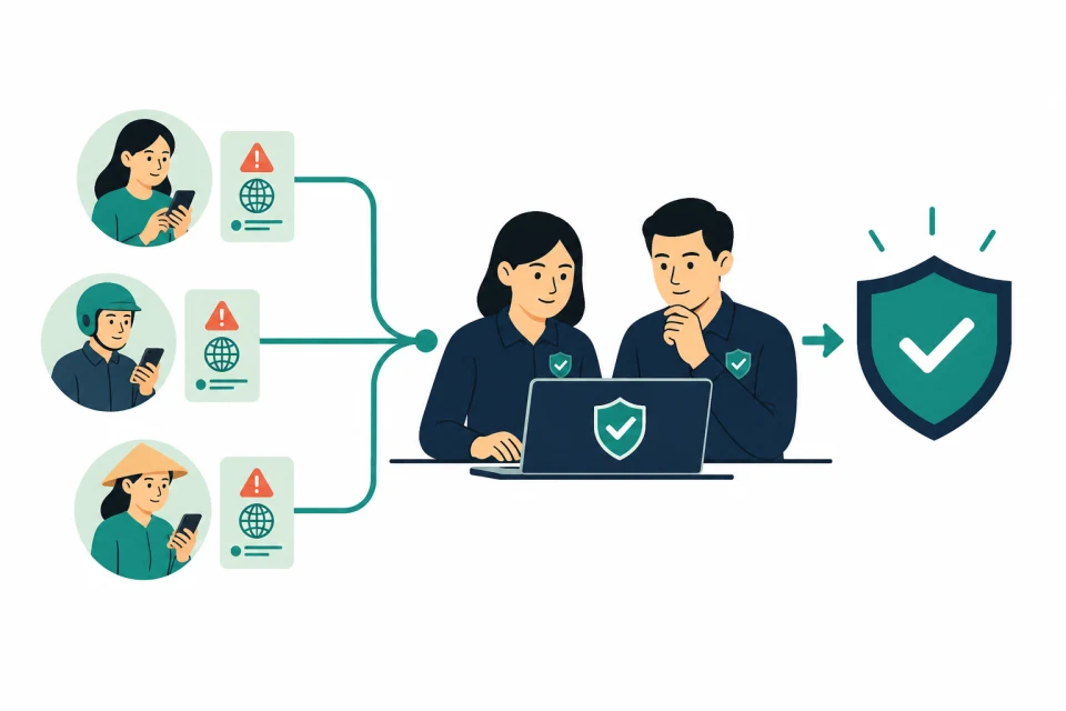 Community reports being validated by cybersecurity analysts